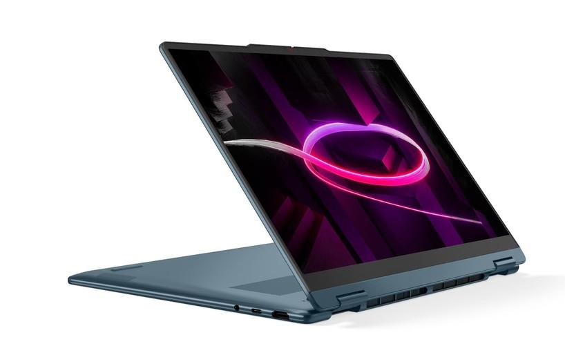 Лаптоп Lenovo Yoga 7 2-in-1 14AGP11, AMD Ryzen AI 7 445 6C (2.0 / 4.6 GHz, 8MB Cache), 14.0" (35.56 cm) WUXGA OLED Anti-fingerprint Display, Touchscreen, 24GB LPDDR5X, 1TB M.2 NVMe SSD, Free DOS