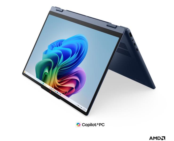 Лаптоп Lenovo IdeaPad 5 2-in-1 15AGP11, AMD Ryzen AI 7 445 6C (2.0 / 4.6 GHz, 8MB Cache), 15.6'' (39.62 cm) WUXGA IPS Glossy Display, Touchscreen, 32GB DDR5, 512GB M.2 NVMe SSD, Windows 11 Home