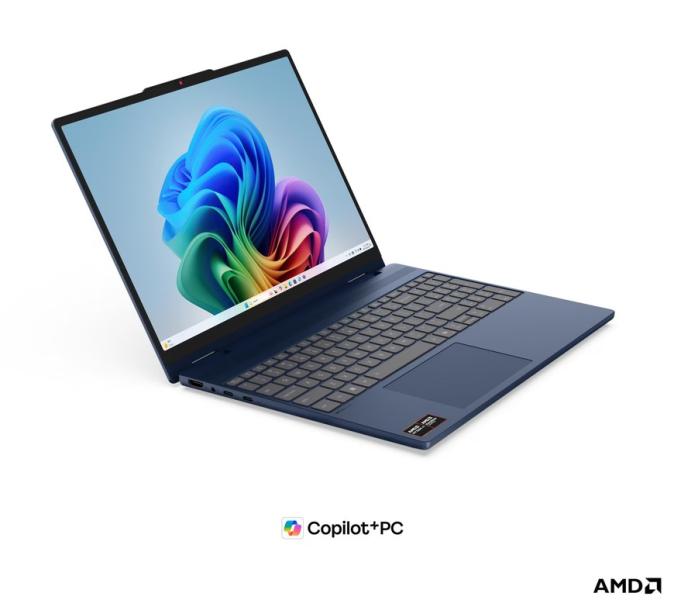 Лаптоп Lenovo IdeaPad 5 2-in-1 15AGP11, AMD Ryzen AI 7 445 6C (2.0 / 4.6 GHz, 8MB Cache), 15.6'' (39.62 cm) WUXGA IPS Glossy Display, Touchscreen, 32GB DDR5, 512GB M.2 NVMe SSD, Windows 11 Home
