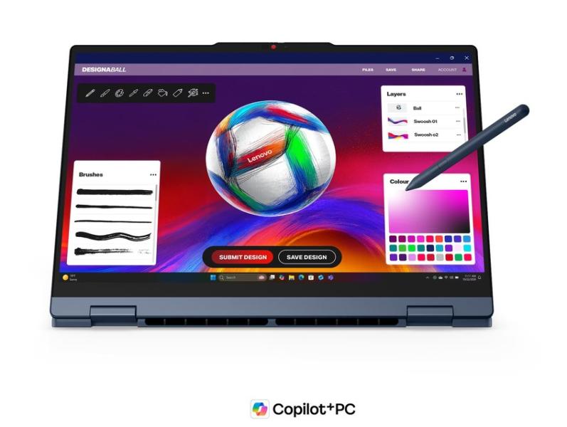 Лаптоп Lenovo IdeaPad 5 2-in-1 15AGP11, AMD Ryzen AI 7 445 6C (2.0 / 4.6 GHz, 8MB Cache), 15.6'' (39.62 cm) WUXGA IPS Glossy Display, Touchscreen, 32GB DDR5, 512GB M.2 NVMe SSD, Windows 11 Home