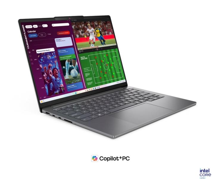 Лаптоп Lenovo IdeaPad Pro 5 14IPH11, Intel Core Ultra 7 356H 16C (1.5 / 4.7 GHz, 18MB Cache), 14.0" (35.56 cm) 2.8K OLED Glossy Display, 32GB LPDDR5X, 1TB M.2 NVMe SSD, Free DOS