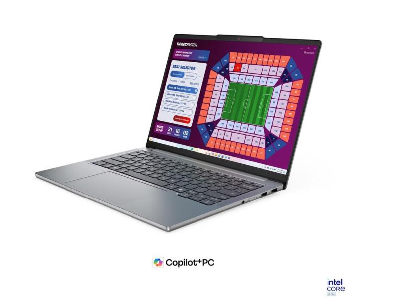 Лаптоп Lenovo IdeaPad Pro 5 14IPH11, Intel Core Ultra 7 356H 16C (1.5 / 4.7 GHz, 18MB Cache), 14.0" (35.56 cm) 2.8K OLED Glossy Display, 32GB LPDDR5X, 1TB M.2 NVMe SSD, Free DOS