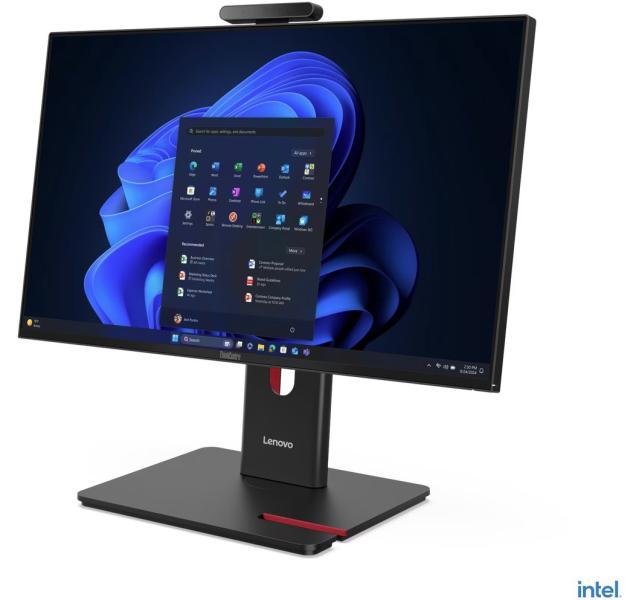 Компютър Lenovo ThinkCentre M70a G6 All-in-One, Intel Core Ultra 5 225T 10C (2.5 / 4.9 GHz, 20MB Cache), 23.8" (60.45 cm) FHD IPS Anti-glare Display, 16GB DDR5, 512GB SSD M.2 NVMe, Windows 11 Professional