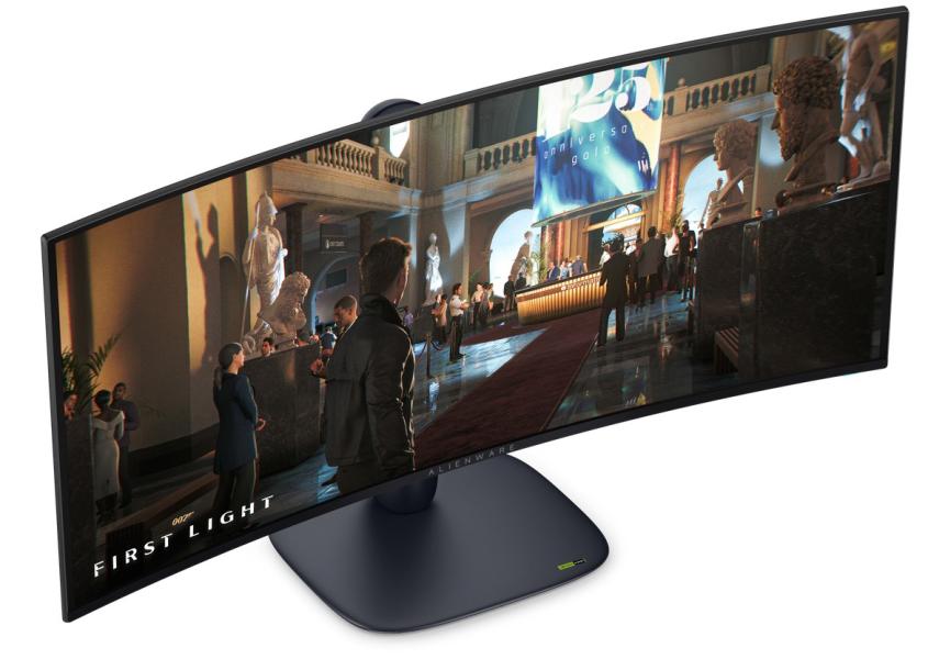 Монитор Dell Alienware AW3426DW, 34" (86.36cm) UWQHD QD-OLED curved Display, 280Hz, 0.03ms, 300cd/m2, DisplayPort, HDMI, USB, USB-C(15W), AlienFX, Tilt, Swivel, Height Adj