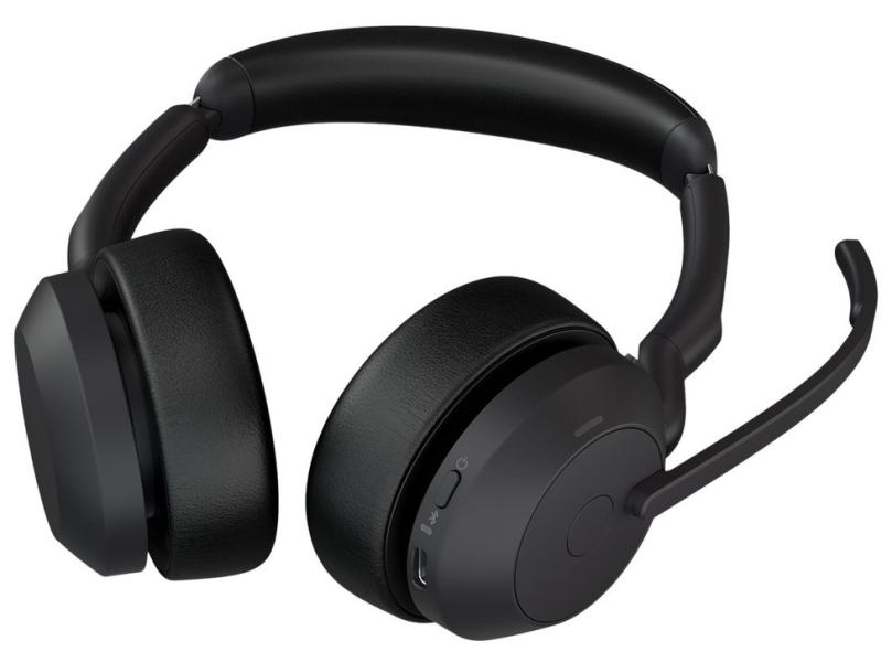 Слушалки Jabra Evolve2 55 Link380c UC Stereo, микрофон, Bluetooth/Wireless/USB Type-C, Black