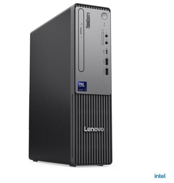 Компютър Lenovo ThinkCentre neo 50s Gen 6 SFF, Intel Core Ultra 3 205 8C (3.8 / 4.9 GHz, 15MB Cache), Intel Arc Xe-LPG Graphics 16EU, 16GB DDR5, 512GB SSD M.2 NVMe, Slim DVD Writer 9mm, Windows 11 Pro