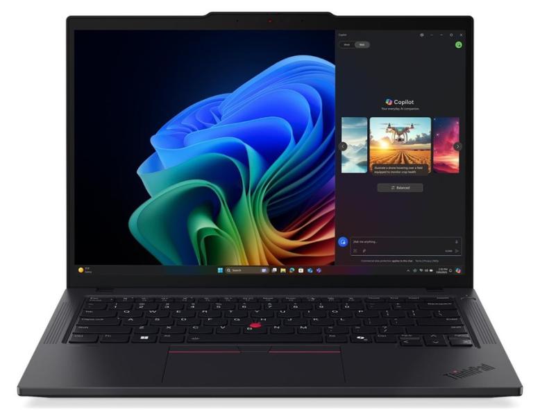 Лаптоп Lenovo ThinkPad T14 G6, AMD Ryzen AI 7 PRO 350 8C (3.5 / 5.0 GHz, 16MB Cache), 14.0" (35.56 cm) 2.8K OLED Anti-glare Display, Touchscreen, AMD Radeon 860M, 32GB DDR5, 1TB M.2 NVMe SSD, Windows 11 Pro 