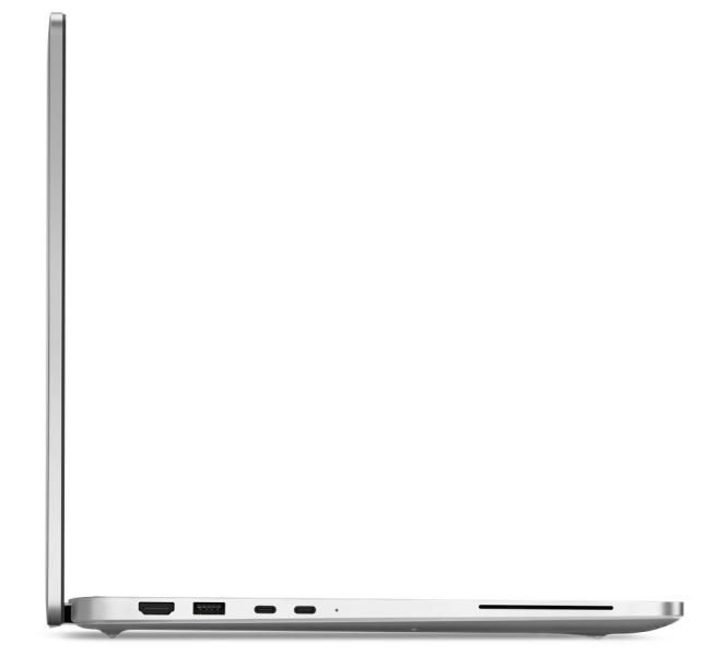 Лаптоп Dell Pro 16 Plus PB16250, Intel Core Ultra 5 236V 8C (2.1 / 4.7 GHz, 8MB Cache), 16.0" (40.64 cm) FHD+ IPS Anti-Glare Display, Intel Arc 130V, 16GB DDR5, 512GB M.2 NVMe SSD, No RJ-45, IR Cam+Mic, BG Backlit KBD, Windows 11 Pro