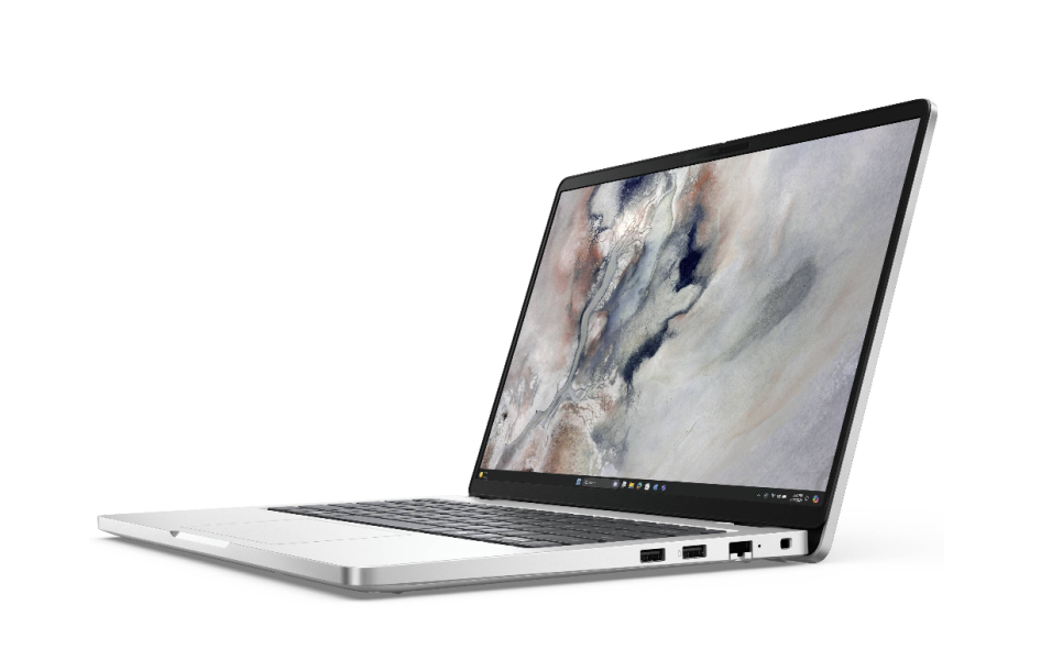 Лаптоп Dell Pro 14 PC14250, Intel Core Ultra 5 235U 12C (2.4 / 4.9 GHz, 12MB Cache), 16GB DDR5, 512GB M.2 NVMe SSD, WiFi+BT, HDR Cam+Mic, BG Backlit KBD, FPR, Windows 11 Pro