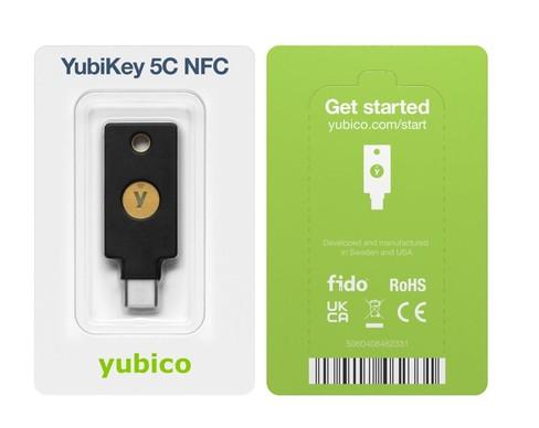 Хардуерен ключ за сигурност Yubico YubiKey 5C NFC, USB Type-C