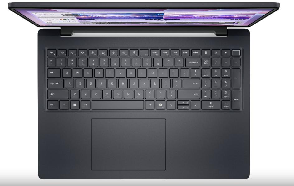 Лаптоп Dell Pro Max 16 MC16250, Intel Core Ultra 7 265H vPro 16C (1.7 / 5.3 GHz, 24 MB Cache), 16.0" (40.64 cm) IPS Anti-Glare Display, NVIDIA RTX PRO 500 6GB GDDR7, 16GB DDR5, 512GB M.2 NVMe SSD, BG Backlit KBD, FPR, Windows 11 Pro