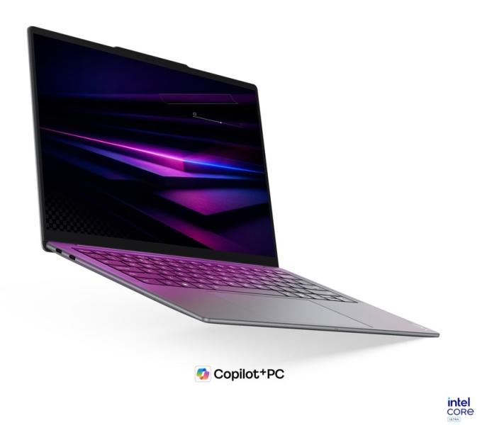 Лаптоп Lenovo Yoga Slim 7 14ILL11 Aura Edition, Intel Core Ultra 5 226V 8C (2.1 / 4.5 GHz, 8MB Cache), 14.0" (35.56 cm) WUXGA OLED Glossy Display, Intel Arc 130V, 16GB LPDDR5X, 512GB M.2 NVMe SSD, Windows 11 Home