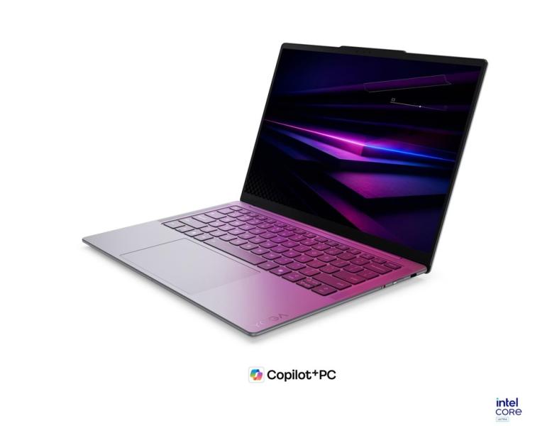 Лаптоп Lenovo Yoga Slim 7 14ILL11 Aura Edition, Intel Core Ultra 5 226V 8C (2.1 / 4.5 GHz, 8MB Cache), 14.0" (35.56 cm) WUXGA OLED Glossy Display, Intel Arc 130V, 16GB LPDDR5X, 512GB M.2 NVMe SSD, Windows 11 Home