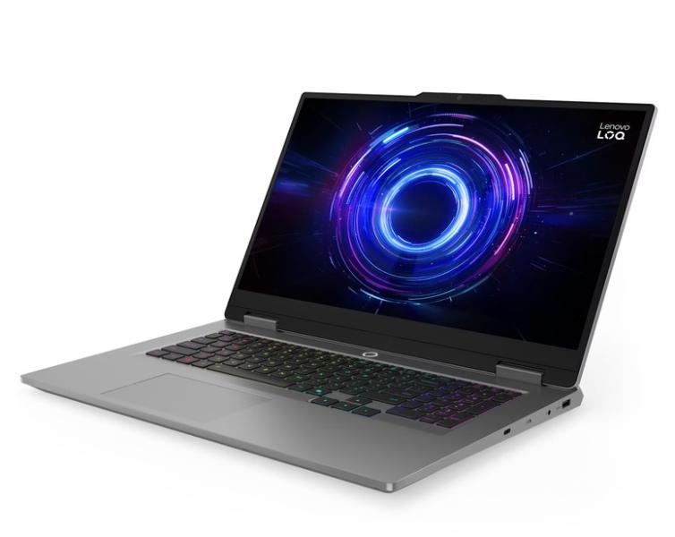 Лаптоп Lenovo LOQ 17IRX10, Intel Core i7-13650HX 14C (1.90 / 4.90 GHz, 24MB Cache), 17.3" (43.94 cm) FHD IPS Anti-glare Display, NVIDIA GF RTX5060 8GB GDDR7 DLSS 4, 24GB DDR5, 1TB M.2 NVMe SSD, No OS
