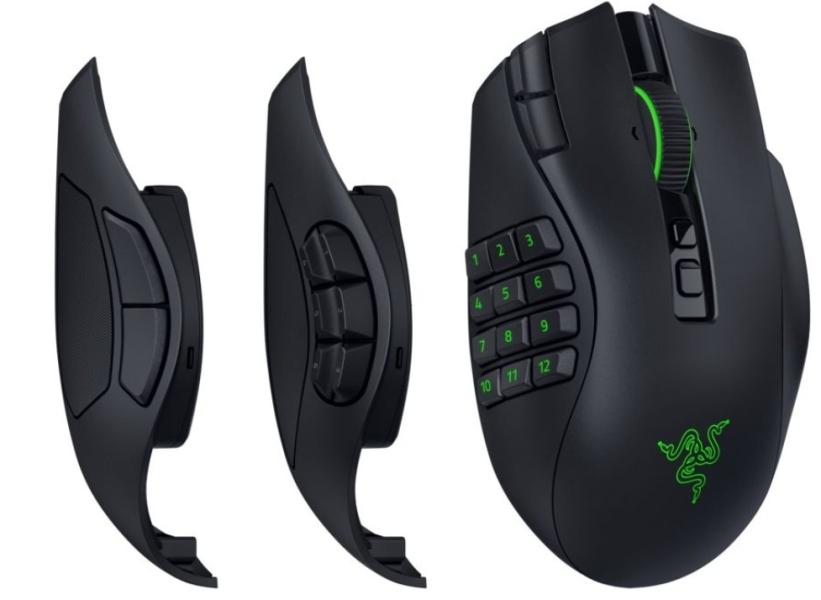 Геймърска мишка RAZER Naga V3 Pro, Wireless/Bluetooth, оптичена 50 000 DPI, Black