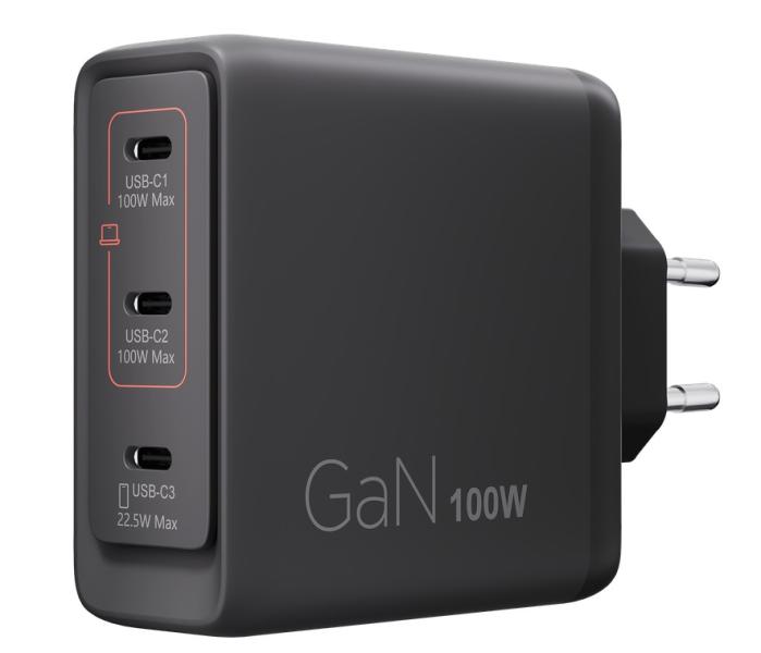 Зарядно устройство Lenovo Multi-port USB Тъпе-C 100W GaN Charger Black