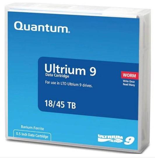 Quantum WORM LTO-9 Ultrium Data Cartridge, 18/45TB, 1.26 cm