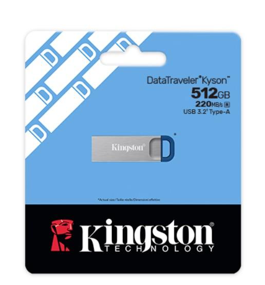USB флаш памет Kingston Technology DataTraveler Kyson 512GB, Metal USB 3.2 Gen 1