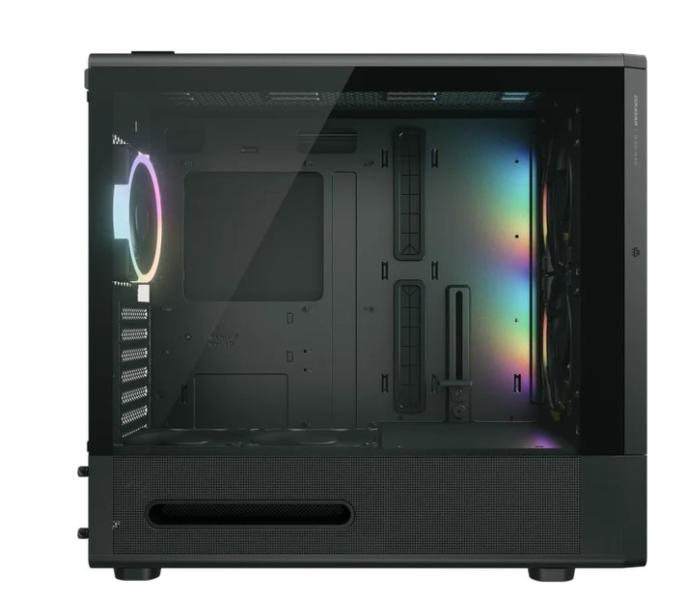 Кути COUGAR DUOAIR RGB Black, Mid Tower, 2 x USB 3.0, 1 x USB Type-C 3.2, Mini ITX / Micro ATX / ATX