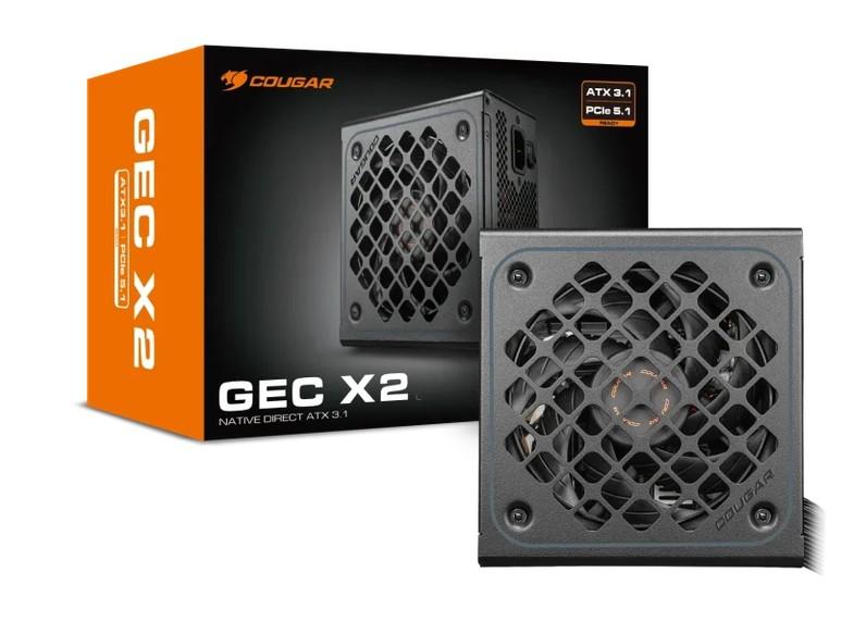 Захранване COUGAR GEC X2 850, 850W, Active PFC, ATX 3.1/PCIe 5.1, 80 Plus Gold