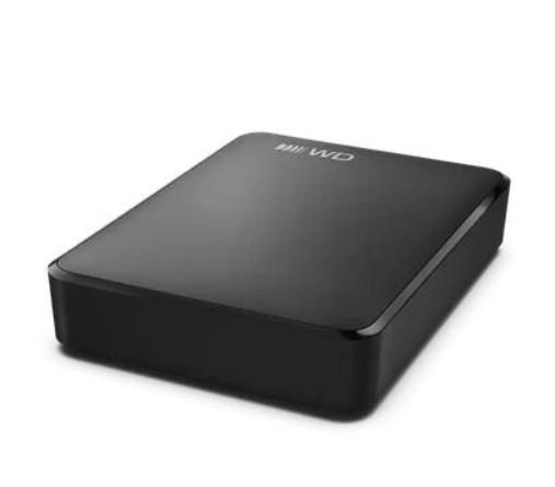 Външен диск Western Digital Elements Portable 2TB, 2.5" (6.35 cm), USB Type-C 3.2 Gen 1, черен