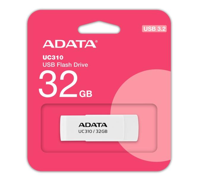 USB памет ADATA UC310 32GB, USB 3.2 Gen1, WHITE