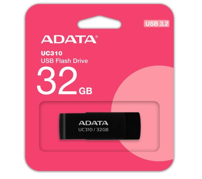 USB памет ADATA UC310 32GB, USB 3.2 Gen1, Black