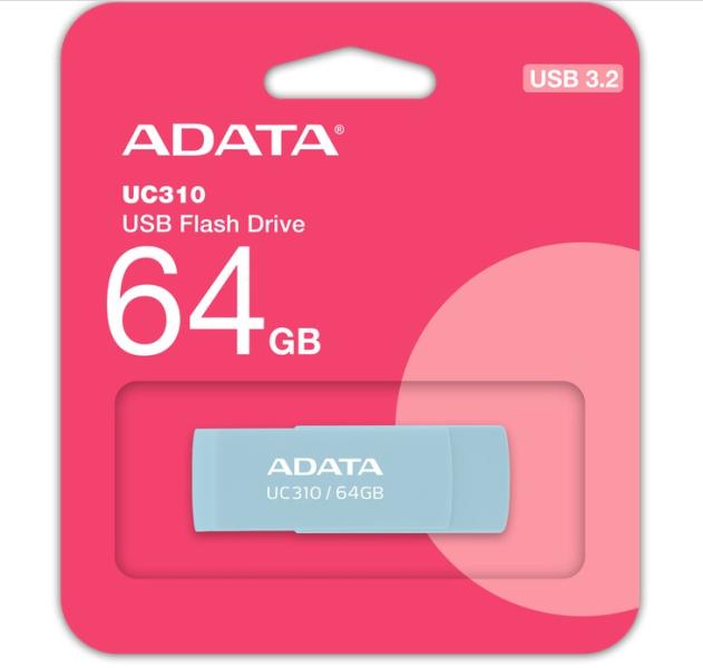 USB памет ADATA UC310 64GB, USB 3.2 Gen1, Blue