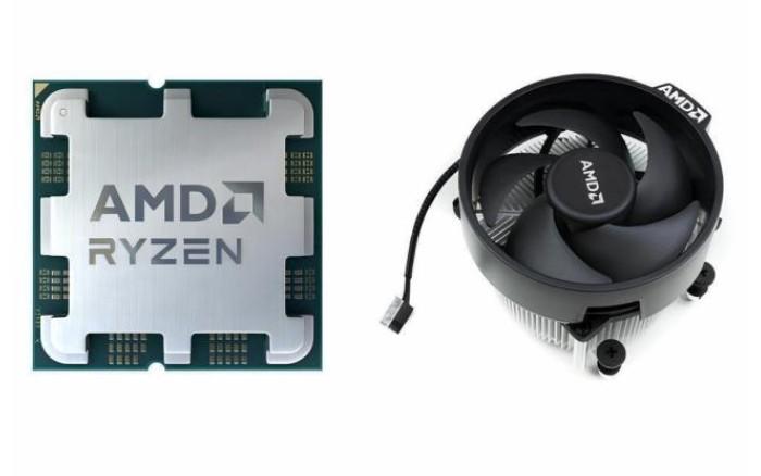 Процесор AMD RYZEN 5 7500 6C (3.7 / 5.0 GHz, 32MB Cache), 65W, AM5, MPK, c охлаждане