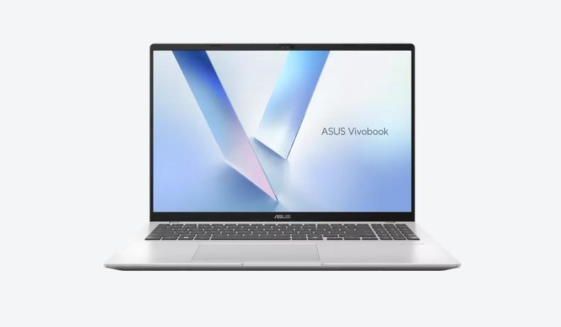 Лаптоп ASUS Vivobook 16 M1607GA-MB006WNA, AMD Ryzen AI 7 445 6C(2.0 / 4.6 GHz, 8MB Cache), 16.0" (40.64 cm) WUXGA IPS Display, AMD Radeon 840M, 16GB DDR5, 1TB M.2 NVMe SSD, Windows 11 Home