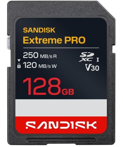Карта памет SanDisk Extreme PRO 128GB SDXC UHS-I U3 V30