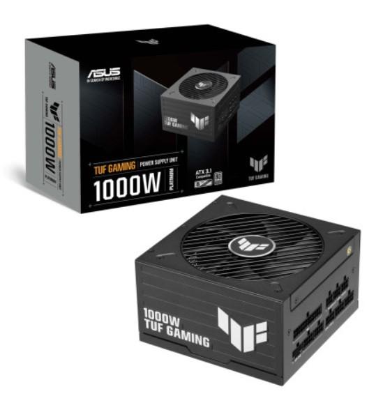 Захранване ASUS TUF GAMING 1000P 1000W, Active PFC, ATX 3.1 / PCIe 5.1, 80 PLUS Platinum, Fully Modular
