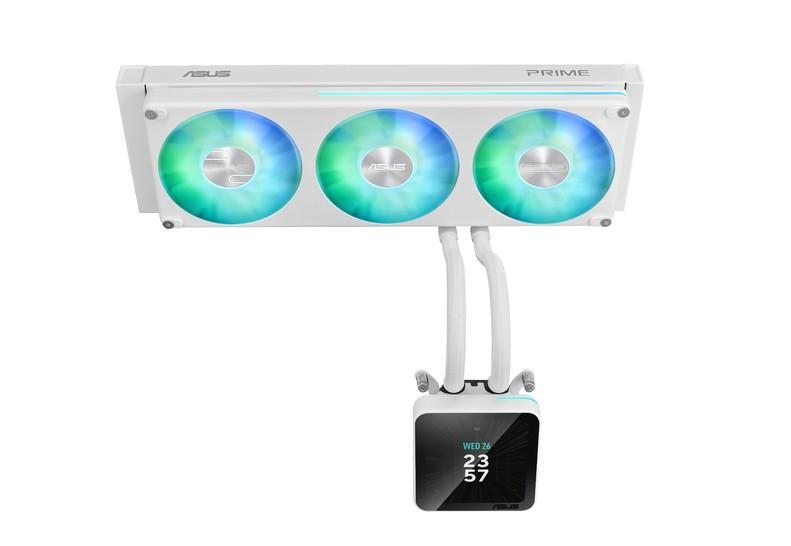 Охладител  ASUS Prime SLC II 360 ARGB LCD White Edition, LGA 1700 / LGA 1851, AM4 / AM5