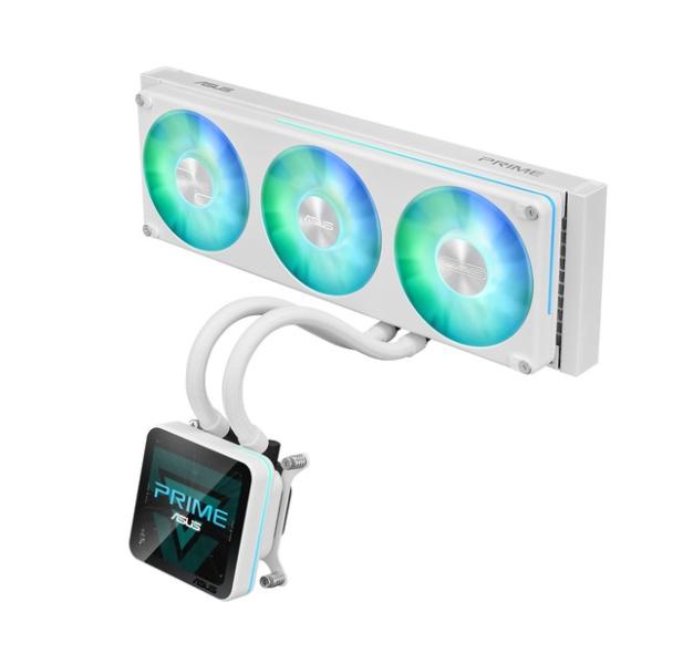 Охладител  ASUS Prime SLC II 360 ARGB LCD White Edition, LGA 1700 / LGA 1851, AM4 / AM5