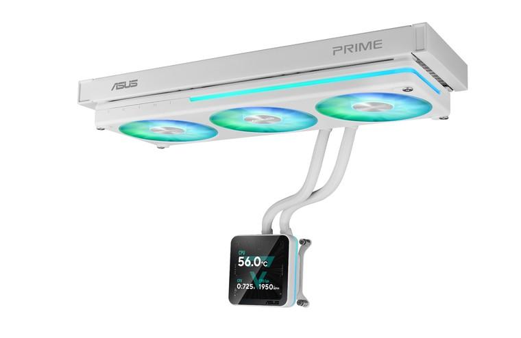 Охладител  ASUS Prime SLC II 360 ARGB LCD White Edition, LGA 1700 / LGA 1851, AM4 / AM5