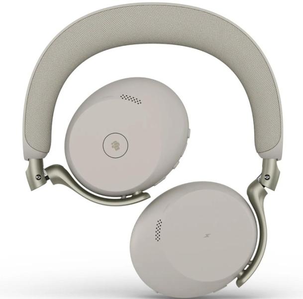 Слушалки Jabra Evolve3 75 UC + Link 390c, микрофон, Wireless/Bluetooth, USB-C, Warm Grey