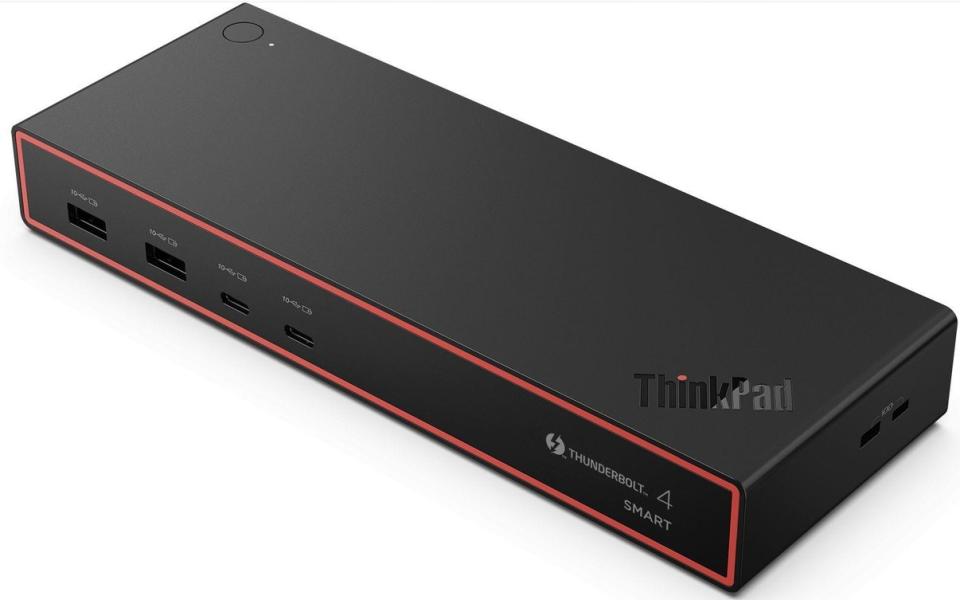 Докинг станция Lenovo ThinkPad Thunderbolt 4 Smart Dock Gen USB Type-C към 2x Thunderbolt 4, 2x USB-C 3.2 Gen 2, 4x USB-A 3.2 Gen 2, 2x DisplayPort 1.4, 1x HDMI 2.1, 1x RJ45