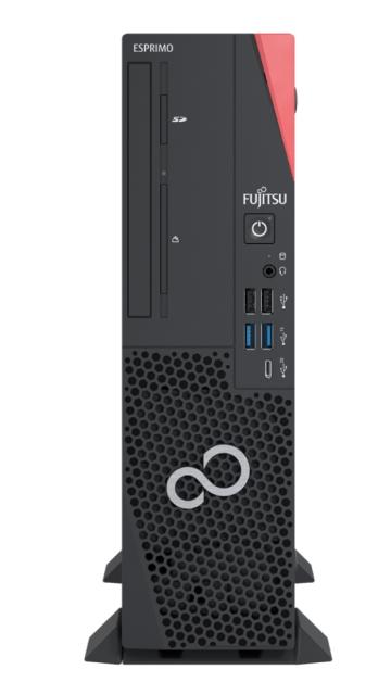 Настолен компютър Fujitsu ESPRIMO D9011 8.3 liters, Intel Core i7-11700, 1x16GB DDR4-3200, SSD PCIe 512GB M.2 NVMe SED(G4), DVD SMulti, SD Card Sl USB 3.0, Intel Wi-Fi 6 AX210 BT5.2 vPro, CK (EU+), PS PLT 300W, 2xLP Slot, Office 1mth Trial, Opt USB m