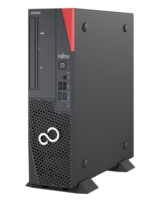 Настолен компютър Fujitsu ESPRIMO D7011 8.3 liters,Intel Core i7-11700, 1x8GB DDR4-3200, SSD PCIe 256GB M.2 NVMe SED(Gen4), DVD SuperMulti, Country kit (EU+), PS GOLD 280W, 2x LP Slot Config, Office 1mth Trial/Optical USB mouse blk, Win10 Pro