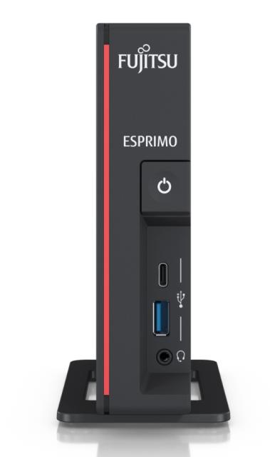 Настолен компютър Fujitsu ESPRIMO G5011 ~0.86 liters, Intel Core i5-10400T, 8GB DDR4-3200, SSD PCIe 256GB M.2 NVMe Value, WLAN 802.11ax, Wi-Fi 6, BT5.2, Country kit (INT), AC-Adapter 19V/65W, Load Win10 Pro(64) R3+Office 1mth Trial, Optical USB mouse