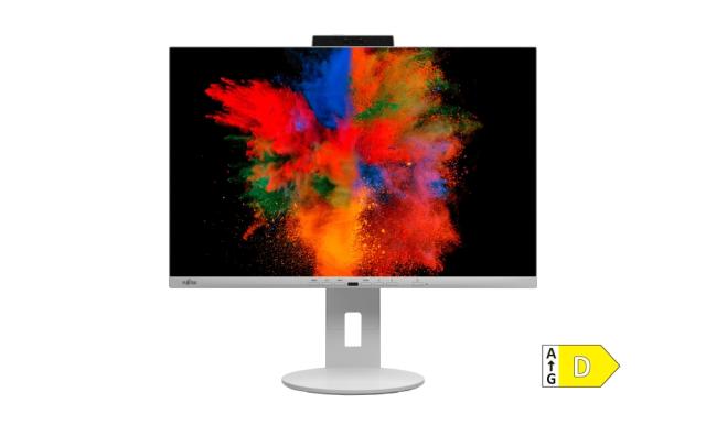 Монитор Fujitsu DISPLAY P2410 WE CAM, LED, PL, IPS, 5ms, 1000:1, 300 cd/m2, 1920x1200 16:10, 1xDPOut(Daisy Chain), 1xDP1.2,1xHDMI1.4,4xUSB, 1xUSB-C 95W, 1xGB LAN, 6-in-1 St, WebCam 2.0MP, Sp.2x2W, H.adj.150mm,Rot.90°,Tilt -5°/+35°, Sw.angle 345°, Mar