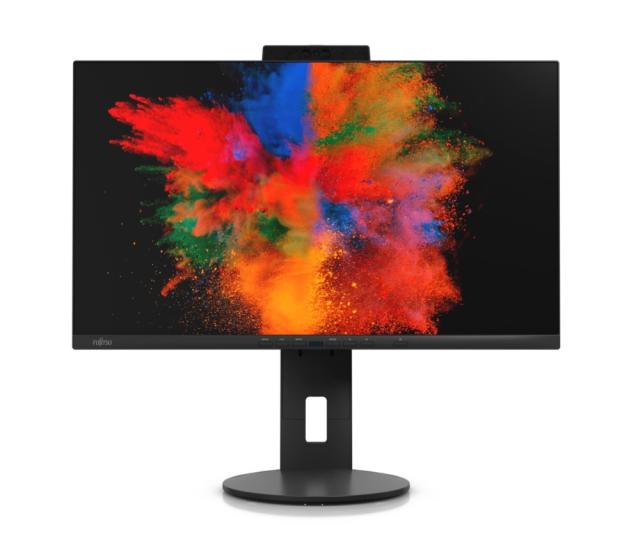 Монитор Fujitsu DISPLAY P2410 TS CAM, LED, PL, IPS, 5ms, 1000:1, 300 cd/m2, 1920x1080 16:9, 1xDP Out(Daisy Chain), 1xDP1.2, 1xHDMI1.4, 4xUSB, 1xUSB-C 95W, 1xGB LAN, 6-in-1 St, WebCam 2.0MP, Sp.2x2W, H.adj.150mm,Rot. 90°,Tilt ang.-5°/+35°, Sw.angle 34