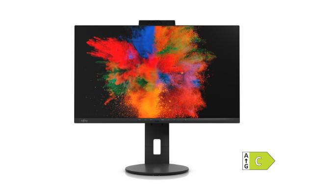 Монитор Fujitsu DISPLAY P2410 TS CAM, LED, PL, IPS, 5ms, 1000:1, 300 cd/m2, 1920x1080 16:9, 1xDP Out(Daisy Chain), 1xDP1.2, 1xHDMI1.4, 4xUSB, 1xUSB-C 95W, 1xGB LAN, 6-in-1 St, WebCam 2.0MP, Sp.2x2W, H.adj.150mm,Rot. 90°,Tilt ang.-5°/+35°, Sw.angle 34