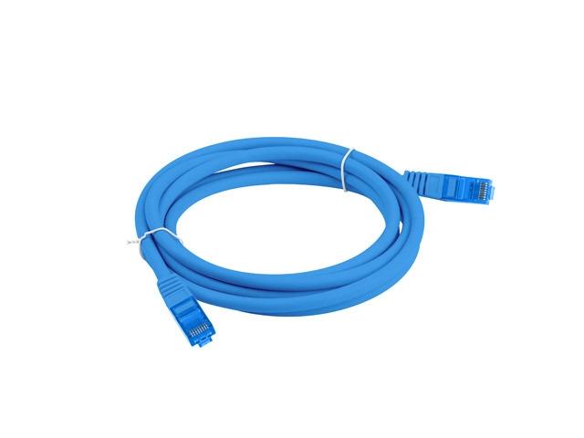 Кабел Lanberg patch cord CAT.6A FTP LSZH CCA 0.5m Fluke Passed, Blue