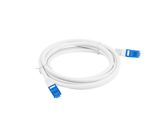 Кабел Lanberg patch cord CAT.6A FTP LSZH CCA 0.5m Fluke Passed, white