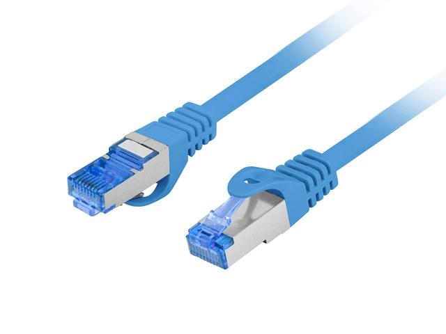 Кабел Lanberg patch cord CAT.6A FTP LSZH CCA 1.5m Fluke Passed, blue