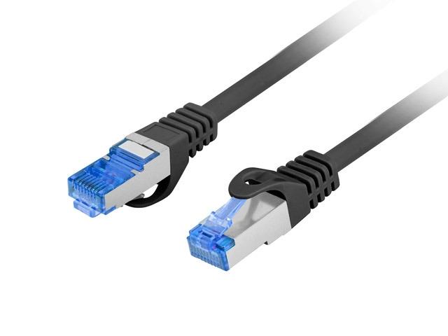 Кабел Lanberg patch cord CAT.6A FTP LSZH CCA 10m Fluke Passed, black