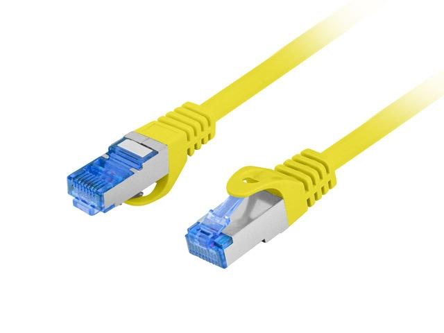 Кабел Lanberg patch cord CAT.6A FTP LSZH CCA 20m Fluke Passed, yellow