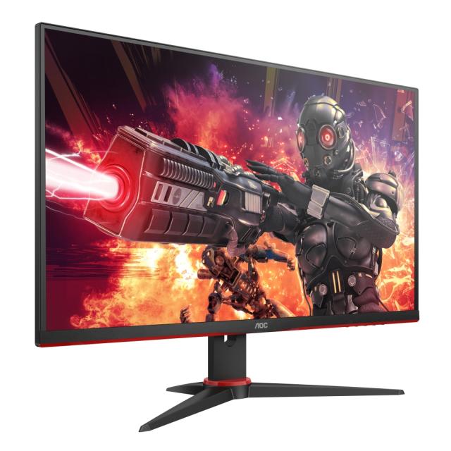 Монитор AOC 27G2AE/BK, 27" IPS WLED, 1920x1080@144Hz, 4ms GTG, 1ms MPRT, 250cd/m2, 1000:1, 20M:1 DCR, FreeSync Premium, FlickerFree, Low Blue Light, 2Wx2, Tilt, Swivel, D-SUB, 2xHDMI, DP