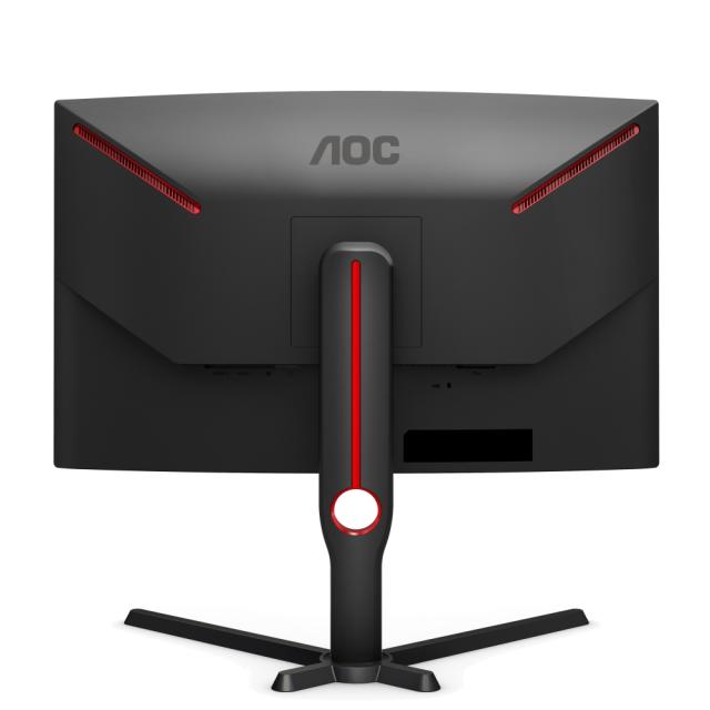 Монитор AOC CQ27G3SU/BK, 27" VA WLED, 2560x1440@165Hz, 4ms GtG, 1ms MPRT, 300cd/m2, 3000:1, DC 80M:1, FreeSync Premium, FlickerFree, Low Blue Light, 3Wx2, Tilt, Height Adjust, Swivel, 2xHDMI, DP, USB hub